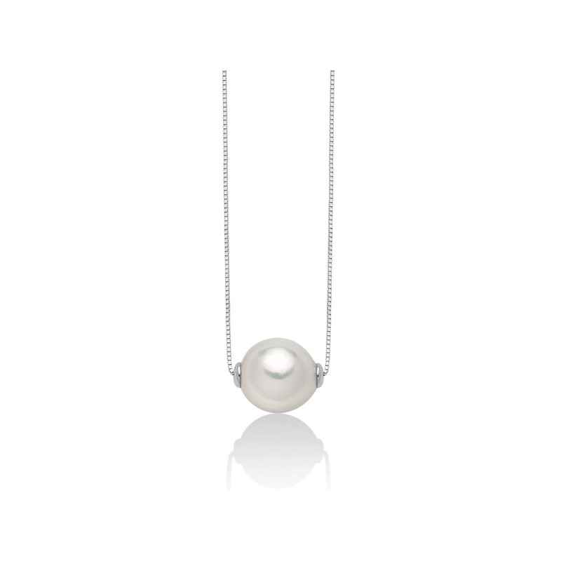 COLLANA ORO BIANCO PERLA AKOYA DONNA MILUNA LE PERLE