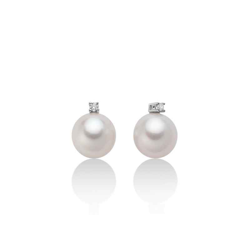 ORECCHINI ORO BIANCO DIAMANTE DONNA MILUNA LE PERLE ORECCHINI ORO BIANCO DIAMANTE DONNA MILUNA LE PERLE