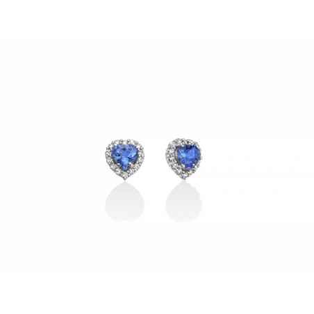 ORECCHINI ORO BIANCO TANZANITE DONNA MILUNA LE GEMME ERD2642 MILUNA