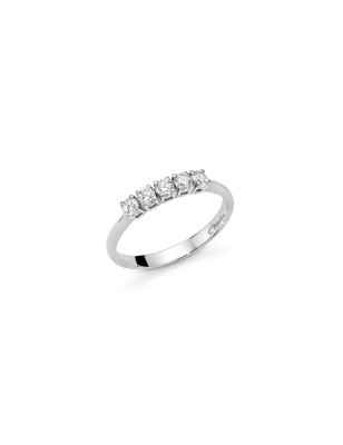 ANELLO VERETTA IN ORO BIANCO DONNA MILUNA I DIAMANTI LID3228-035G7 MILUNA