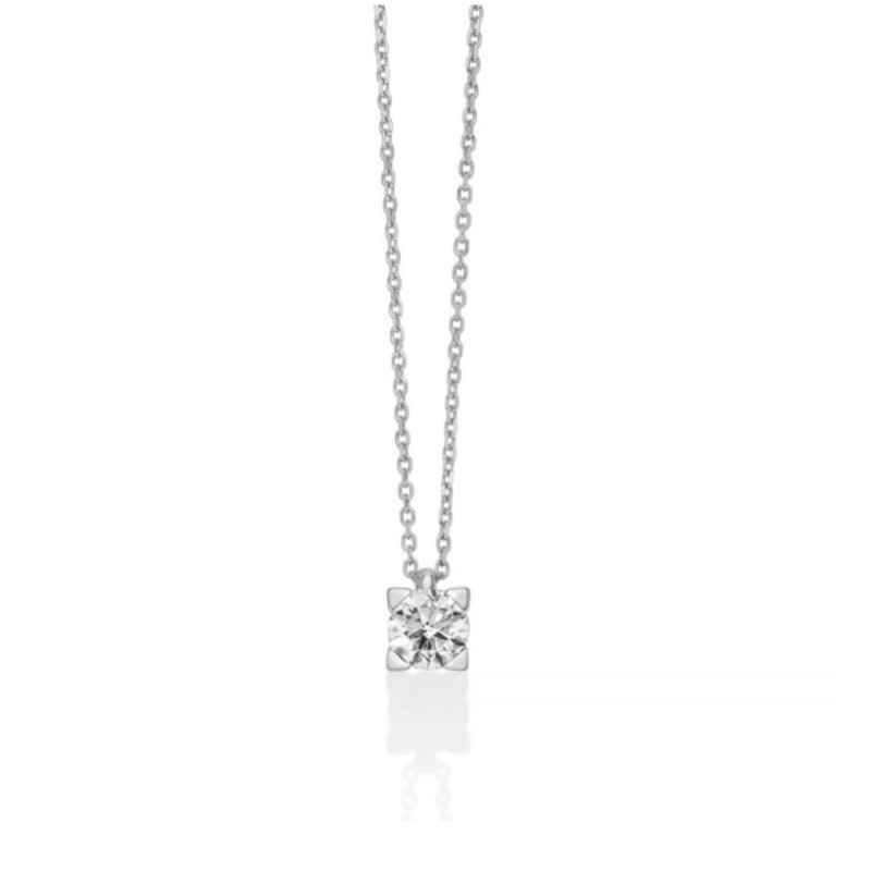 COLLANA PUNTO LUCE ORO BIANCO DONNA MILUNA I DIAMANTI COLLANA PUNTO LUCE ORO BIANCO DONNA MILUNA I DIAMANTI