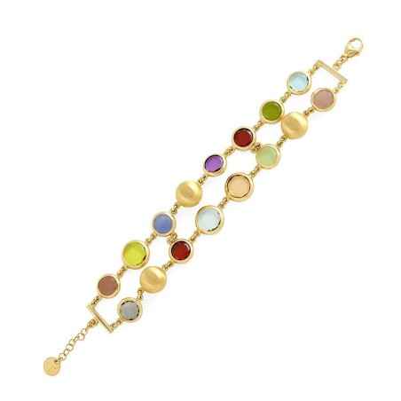 BRACCIALE A DUE FILE MULTICOLORE DONNA AQUAFORTE H4063496 AQUAFORTE