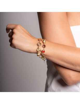 BRACCIALE A DUE FILE MULTICOLORE DONNA AQUAFORTE