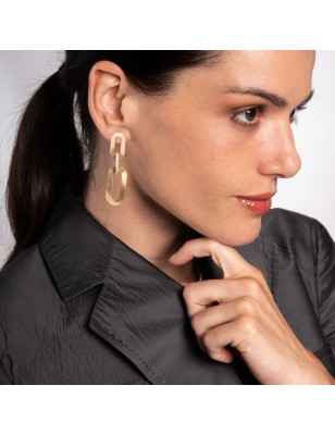 ORECCHINI OVALI CON ELEMENTI INTRECCIATI DONNA AQUAFORTE  H0460307 AQUAFORTE