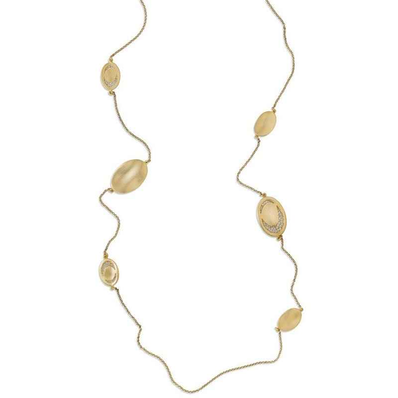 COLLANA LUNGA OVALI PREZIOSI DONNA AQUAFORTE COLLANA LUNGA OVALI PREZIOSI DONNA AQUAFORTE