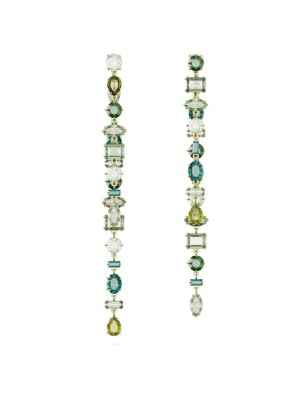 ORECCHINI PENDENTI EXTRA LUNGHI VERDI SWAROVSKI