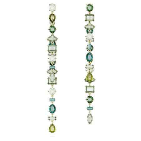 ORECCHINI PENDENTI EXTRA LUNGHI VERDI SWAROVSKI