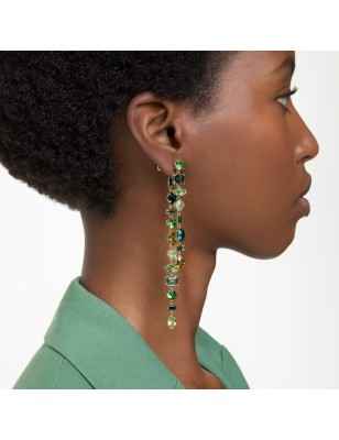 ORECCHINI PENDENTI EXTRA LUNGHI VERDI SWAROVSKI 5657390 SWAROVSKI