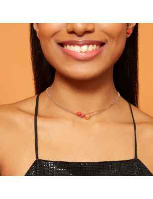 COLLANA ACQUAMARINA DONNA ROSSOPREZIOSO SEMINO D'AMORE