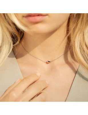 GIROCOLLO SEMINO D'AMORE ARGENTO ROSSOPREZIOSO GC 23447 S ROSSOPREZIOSO