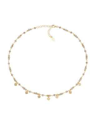 COLLANA CHARM CUORE E CRISTALLI ECRU DONNA AMEN CLMCUGM AMEN