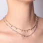 COLLANA CHARM CUORE E CRISTALLI ECRU DONNA AMEN COLLANA CHARM CUORE E CRISTALLI ECRU DONNA AMEN