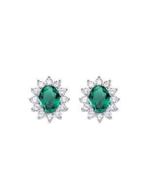 ORECCHINI ROYAL ZIRCONE VERDE DONNA AMEN ORLDMBBVE AMEN