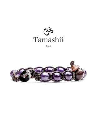 BRACCIALE AMETISTA UOMO-DONNA TAMASHII 1 GIRO BHS900-8 TAMASHII