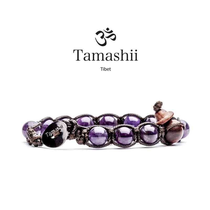 BRACCIALE AMETISTA UOMO-DONNA TAMASHII 1 GIRO BRACCIALE AMETISTA UOMO-DONNA TAMASHII 1 GIRO