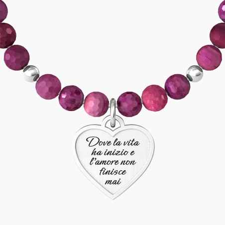 BRACCIALE AGATA FUCSIA DONNA KIDULT FAMILY