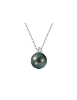 COLLANA ORO PERLA NERA E DIAMANTE DONNA DEMETRA  037.665.002.W.A2 DEMETRA