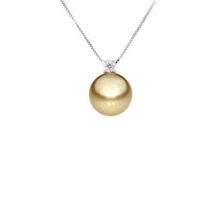 COLLANA ORO PIETRA GOLDEN INDONESIA E DIAMANTE DEMETRA 335.G.110.005.W.A2 DEMETRA