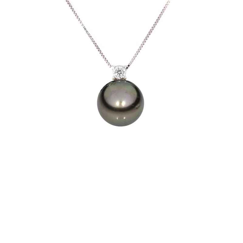 COLLANA ORO PERLA TAHITI E DIAMANTE DONNA DEMETRA COLLANA ORO PERLA TAHITI E DIAMANTE DONNA DEMETRA