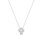 COLLANA MINI DOPPIA CROCE CON ZIRCONI DONNA AMEN COLLANA MINI DOPPIA CROCE CON ZIRCONI DONNA AMEN
