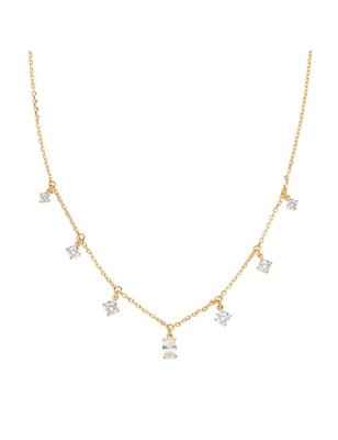 COLLANA CHANDELIER DORATA ZIRCONI BIANCHI DONNA AMEN CLOVGBBZ3 AMEN