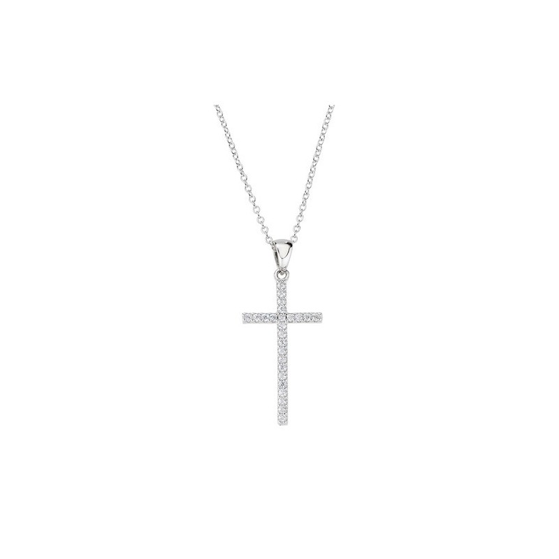 COLLANA CROCE DOPPIO COLORE DONNA AMEN
