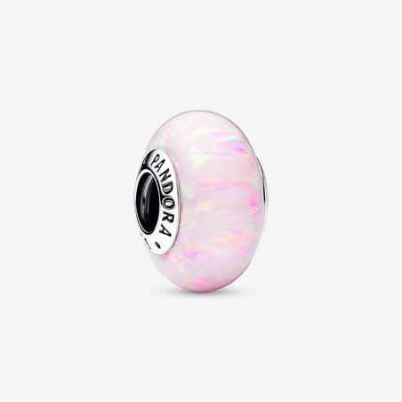 CHARM VETRO OPALE GLITTER ROSA DONNA PANDORA  791691C03 PANDORA