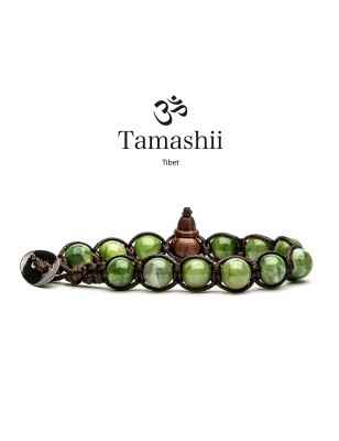 BRACCIALE AGATA VERDE MENTA UNISEX TAMASHII 1 GIRO BHS900-209 TAMASHII