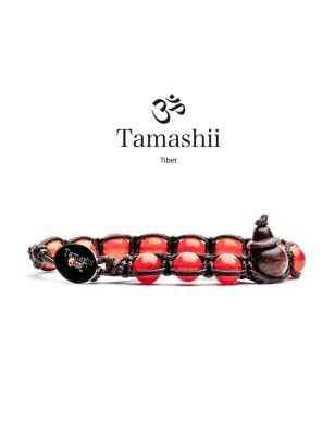 BRACCIALE AGATA FUOCO UOMO-DONNA TAMASHII 1 GIRO bhs900-55 TAMASHII