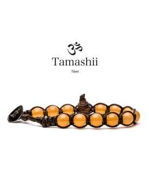 BRACCIALE GIADA ARANCIONE UOMO-DONNA TAMASHII 8 MM BHS900-207 TAMASHII