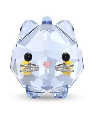 DECORAZIONE CHUBBY CATS GATTO BLU SWAROVSKI 5658328 SWAROVSKI