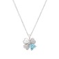 COLLANA QUADRICUORE ACQUAMARINA DONNA AMEN COLLANA QUADRICUORE ACQUAMARINA DONNA AMEN