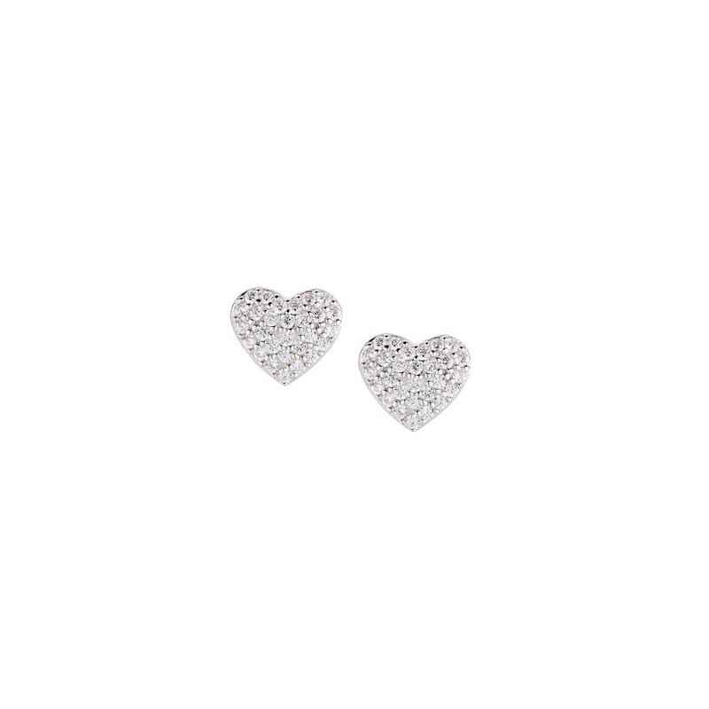 ORECCHINI DIAMOND CUORI PAVE' DONNA AMEN ORECCHINI DIAMOND CUORI PAVE' DONNA AMEN
