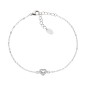 BRACCIALE DUE CUORI CON ZIRCONI BIANCHI AMEN BRACCIALE DUE CUORI CON ZIRCONI BIANCHI AMEN