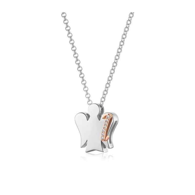 COLLANA ANGELO CON LETTERA I DONNA ROBERTO GIANNOTTI 