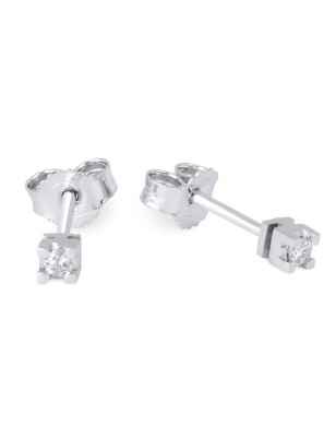 ORECCHINI PUNTO LUCE ORO BIANCO E DIAMANTI DEMETRA 022.Q.008.W.A3 DEMETRA