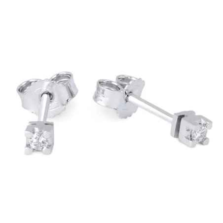 ORECCHINI PUNTO LUCE ORO BIANCO E DIAMANTI DEMETRA 022.Q.008.W.A3 DEMETRA