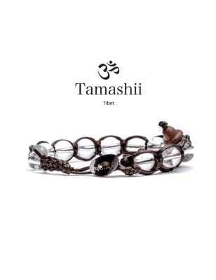 BRACCIALE CRISTALLO DI ROCCA UOMO-DONNA TAMASHII 1 GIRO bhs900-61 TAMASHII