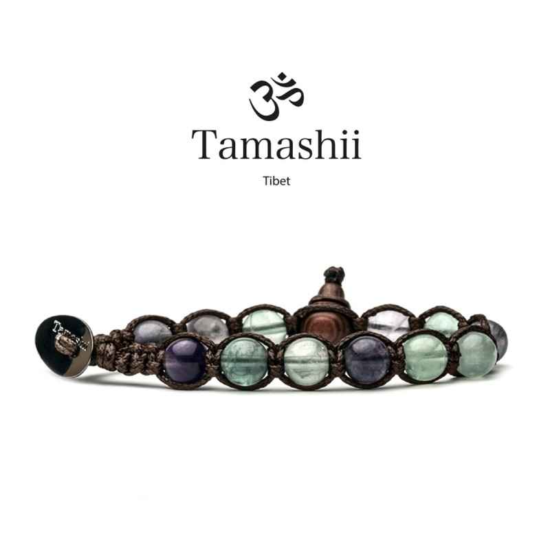 BRACCIALE FLUORITE UOMO-DONNA TAMASHII 1 GIRO BRACCIALE FLUORITE UOMO-DONNA TAMASHII 1 GIRO