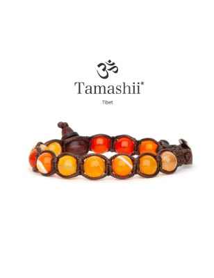 BRACCIALE NEW ORANGE LACE AGATE TAMASHII 1 GIRO BHS900-284 TAMASHII