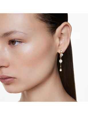 ORECCHINI PENDENTI IMBER TAGLIO TONDO SWAROVSKI 5680097 SWAROVSKI