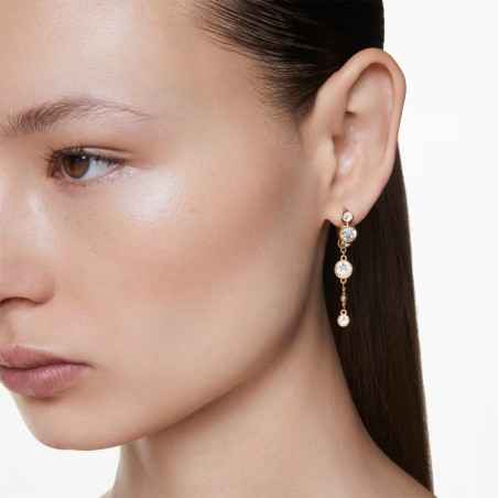 ORECCHINI PENDENTI IMBER TAGLIO TONDO SWAROVSKI 5680097 SWAROVSKI