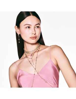 ORECCHINI PENDENTI IMBER TAGLIO TONDO SWAROVSKI 5680097 SWAROVSKI