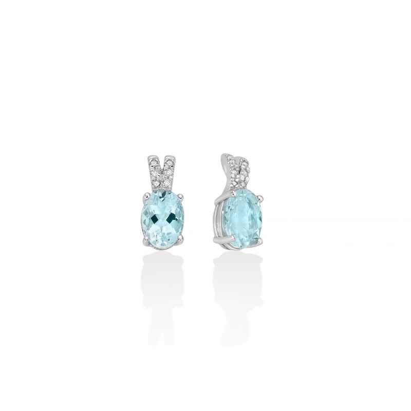 ORECCHINI ORO ACQUAMARINA DONNA MILUNA I DIAMANTI ORECCHINI ORO ACQUAMARINA DONNA MILUNA I DIAMANTI