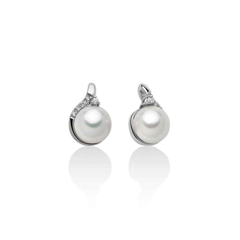 ORECCHINI PERLE DIAMANTI DONNA MILUNA LE PERLE ORECCHINI PERLE DIAMANTI DONNA MILUNA LE PERLE