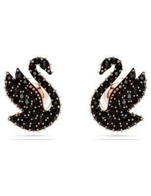 ORECCHINI A LOBO CIGNO NERO DONNA SWAROVSKI SWAN 5684608 SWAROVSKI
