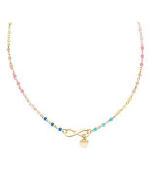 COLLANA INFINITO CUORE MULTICOLOR DONNA AMEN CLSMINGM1 AMEN