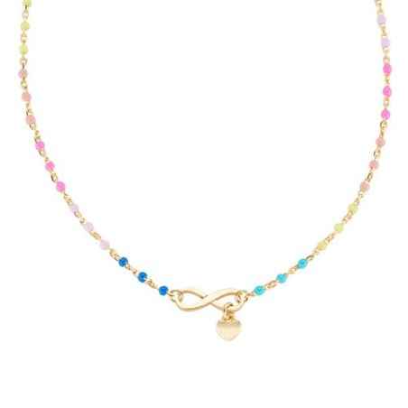 COLLANA INFINITO CUORE MULTICOLOR DONNA AMEN CLSMINGM1 AMEN