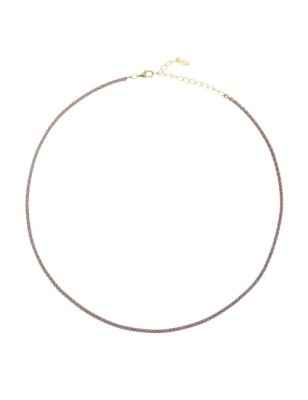 COLLANA TENNISMANIA DORATA ZIRCONI BIANCHI AMEN CLT2GB AMEN