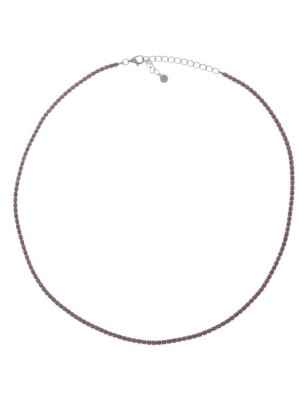 COLLANA TENNISMANIA ZIRCONI MARRONI DONNA AMEN  CLT2BMA AMEN